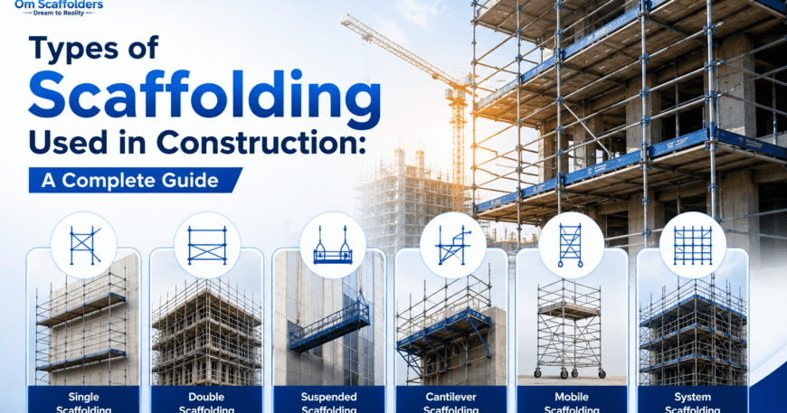 Types of Scaffolding Used in Construction: A Complete 2026 Guide - Om Scaffolders