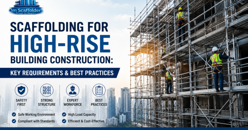 Scaffolding for High-Rise Building Construction Key Requirements & Best Practices | Om Scaffolders